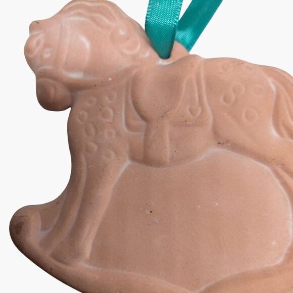 Rocking Horse Christmas Ornament Terra Cotta Western - Picture 4 of 5